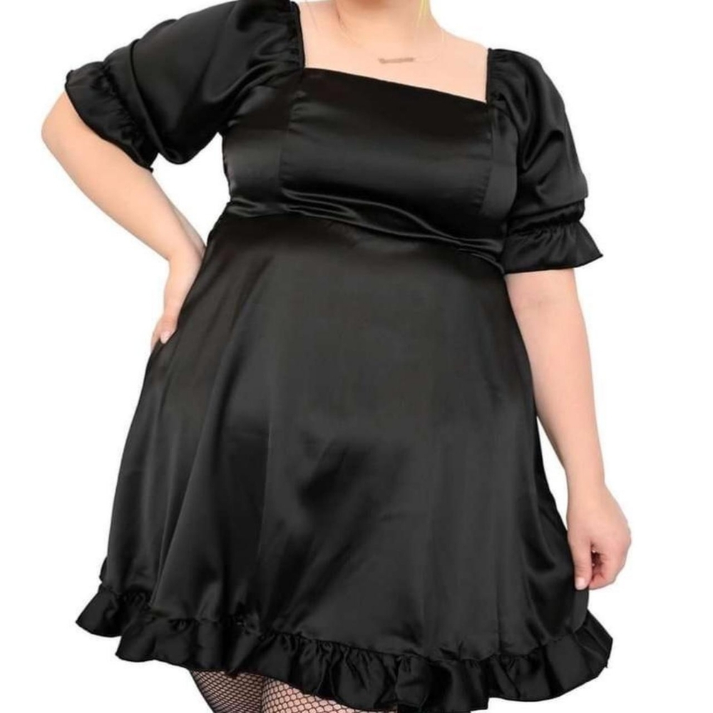 Foxblood Doll Parts Satin Dress - Size L